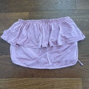 Abercrombie tube top in a raspberry pink color. You adjust tightness on bottom.